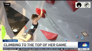 French Olympian shows she climbed to the top of her game [upl. by Jeconiah]