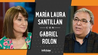 Gabriel Rolón con María Laura Santillán quotEstoy cansado de ver sufrir a la gentequot [upl. by Upshaw]