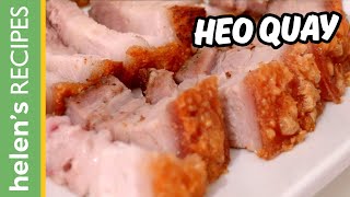 How to make CRISPY ROAST PORK  Thịt heo quay  Helens Recipes [upl. by Yenwat]