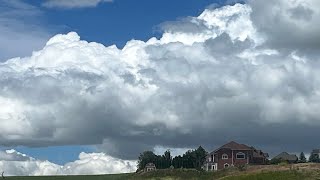 Pullman WA Cumulus Clouds Turning Into Cumulonimbus Thunderstorm Development Underway [upl. by Setiram]