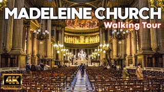 Madeleine Church Walking Tour in Paris France 4K [upl. by Dihahs111]