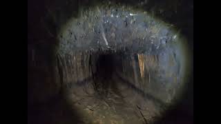 Abseiling into a collapsed abandoned and flooded gold mine [upl. by Olivann539]