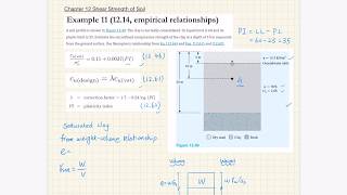 Chapter 12 Shear Strength of Soil  Example 11 Undrained shear strength [upl. by Ladew]