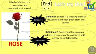 Denotation vs Connotation Word Meanings Common Core State Standard RL4 [upl. by Assin230]