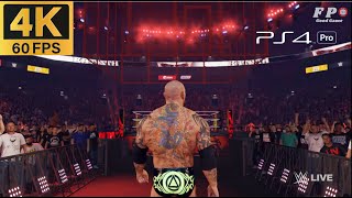 WWE 2K24 Batista Entrance Cutscene PS4 Pro 4K 60FPS [upl. by Aiynot]