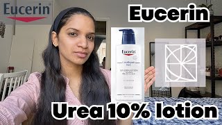 Eucerin UreaRepair PLUS lotion with 10 urea  Review  Details of Ingredientsformulation disclosed [upl. by Enomis82]