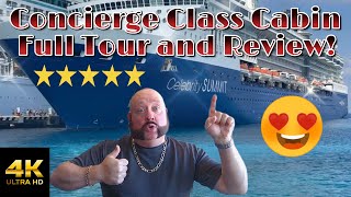 Celebrity Summit Concierge Stateroom Full Tour and Review December 2023 Luxury at Sea amazing [upl. by Zenitram795]