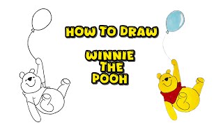 How to Draw Winnie the Pooh – Disney Teddy Bear Drawing for All Skill Levels [upl. by Kcirdneked]