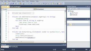 Visual Basic Tutorial  63  Initialize Arrays With Values [upl. by Aniratac824]