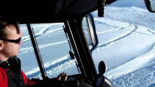 Pistenbully Fahrer Kitzbüheler Alpen Pistenpräparierung Skigebiet Kitzbühel [upl. by Aram]