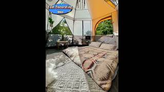 Tent DecoratingGlamping Ideas shorts [upl. by Winna]