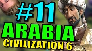 Civilization 6 Arabia Gameplay  Civ 6 Let’s Play  Part 11  Leader Saladin Strategy [upl. by Borrell]