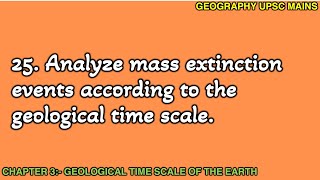 325 Mass Extinction Events in Geological Time Scale  An Analysis [upl. by Aissat626]