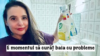 Încerc două produse CIF și fac CURĂȚENIE în baia mare  Fac langoși și reciclez plastic la Kaufland [upl. by Malvina]