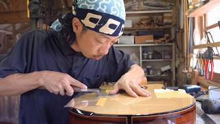 A Japanese craftsman who has dedicated his life to making acoustic guitars アコースティックギター 製作 [upl. by Ayote]