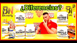 Palatinosa Fructosa maltodextrina ciclodextrina amilopectina y dextrosa ¿que diferencias hay [upl. by Zeni]