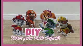 DIY  Faça você mesmo totem para decoração de festa infantil [upl. by Anippesuig]