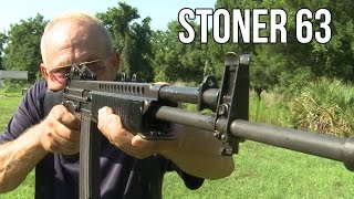 Stoner 63 Full Auto LMG Assault Rifle  Unicorn Guns with Jerry Miculek [upl. by Aniled]