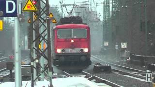 BR 155 der MEG mit Containerzug in Gütersloh [upl. by Ted]