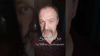 Sonnet 130 by William Shakespeare poetry shakespearesonnet [upl. by Oivat]