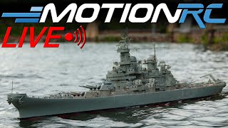 Unboxing the 1150 Scale Bancroft USS Missouri RC Battleship  Motion RC LIVE [upl. by Rhynd]