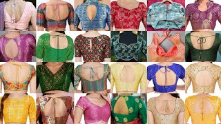 New Brocade Banarasi Blouse Design  Latest Brocade Blouse Neck Pattern  Brocade Blouse Gala Design [upl. by Wystand856]