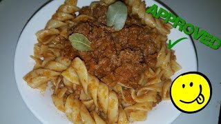 RECETTE PÂTES À LA BOLOGNAISE AU COULEUR DE LITALIE 💚✅❤FACILE ET RAPIDE [upl. by Iddet]