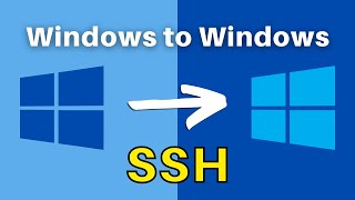 How to SSH into Windows from Windows and copy files remotely [upl. by Gaw258]