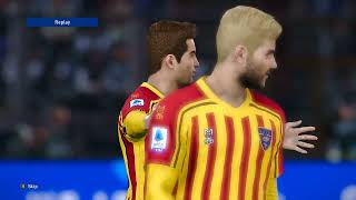 US Lecce x Cagliari PES 2021 GAMEPLAY [upl. by Ecnaralc]