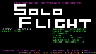 Solo Flight gameplay PC Game 1985 [upl. by Adnawal]