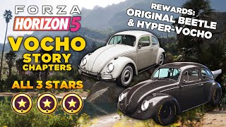 Forza Horizon 5  All Vocho Story Chapters 3 Stars [upl. by Nealah]