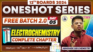 Class12th 5Electrochemistry One Shot Day 5  PYQs  By Abhishek Sir Chemistry asc HSC 2024 [upl. by Brost]