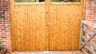 Wooden gates by quotWooden Gate Makersquot [upl. by Norac]