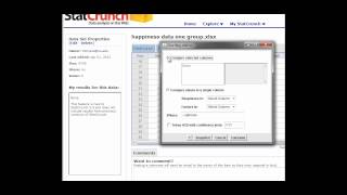 ANOVA Test in StatCrunch [upl. by Neeneg]