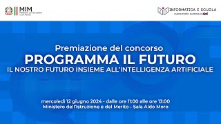 Premiazione del concorso annuale “Programma il Futuro” [upl. by Otinauj]