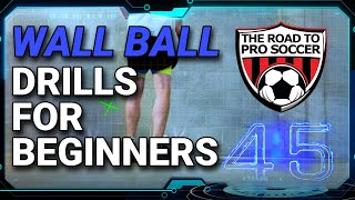 5 Basic Wall Ball Drills At Home  Youth Soccer Training [upl. by Crompton]