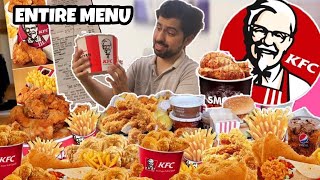 ORDERED the entire KFC MENU and this happened 😐😐 [upl. by Joachim]