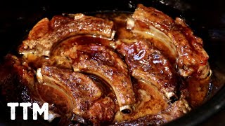 How to Cook Ribs in the Slow Cooker  Easy Cooking [upl. by Bernadine417]