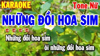 Karaoke Những Đồi Hoa Sim Tone Nữ Nhạc Sống Beat Chuẩn 2025  Thanh Hải Karaoke [upl. by Keraj]