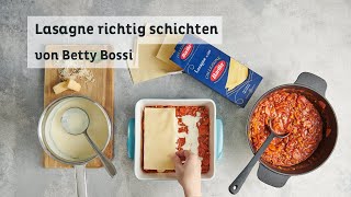 Lasagne richtig schichten  Tipps amp Tricks von Betty Bossi in Kooperation mit Barilla [upl. by Luise]