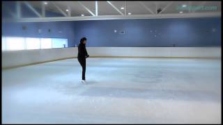 Patinaje sobre hielo 13 Pirueta de dos pies [upl. by Annahaj]