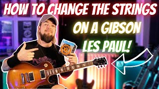 How to restring a Gibson Les Paul [upl. by Atina]