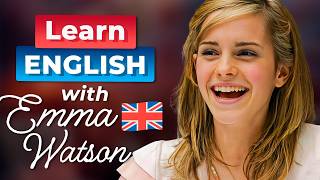 Learn English with EMMA WATSON — Funny Interview [upl. by Maleeny]