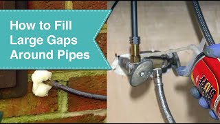 How to Fill Gaps around Pipes [upl. by Hubing]