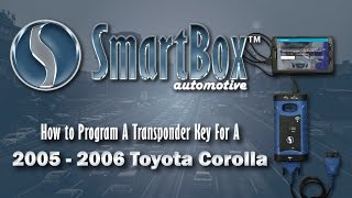 How to Program a Transponder Key to a 2005  2006 Toyota Corolla [upl. by Pruter]