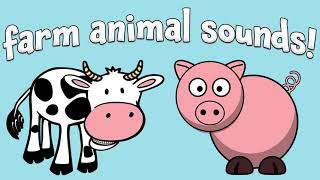 Farm Animals for Toddlers  Learn Farm Animal Sounds and Names  Kids Learning Videos [upl. by Sacram]