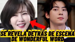 Cha Eun Woo y Kim Nam Joo En Detrás de Escena de Wonderful Word astro kdramas dramas [upl. by Amhser964]