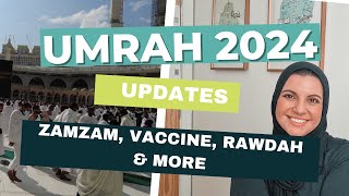 Everything Umrah 2024 Updates  Nusuk Zamzam Haramain Train Vaccines Children amp More [upl. by Betti357]