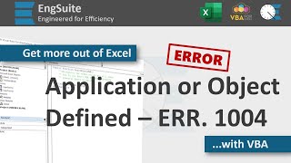 Runtime Error 1004 Application or Object Defined Error  Excel VBA [upl. by Peace]