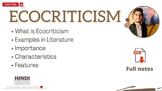 Ecocriticism  ecocriticism in Literature  introduction to Literary theories [upl. by Cohdwell]